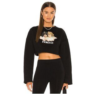 Fiorucci Vintage Angels Cropped Sweatshirt